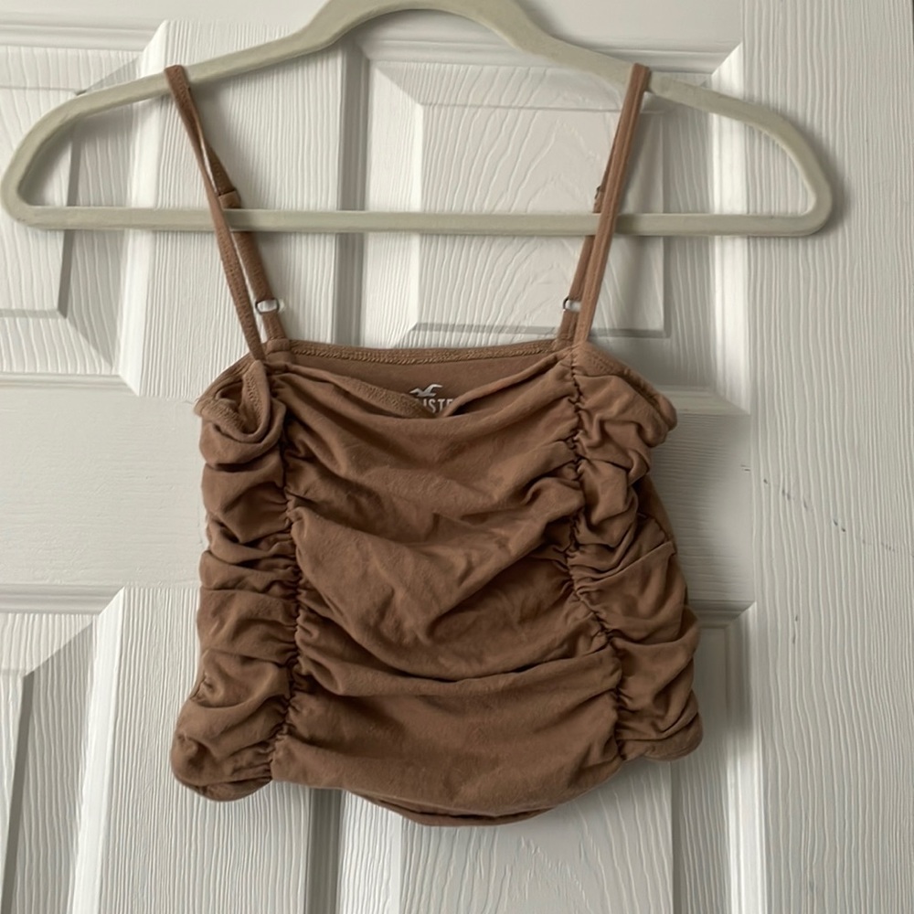 Small Hollister ruched crop top